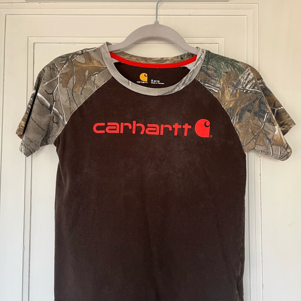 Carhartt Kids/ Baby Tee Brown and Camo Tee